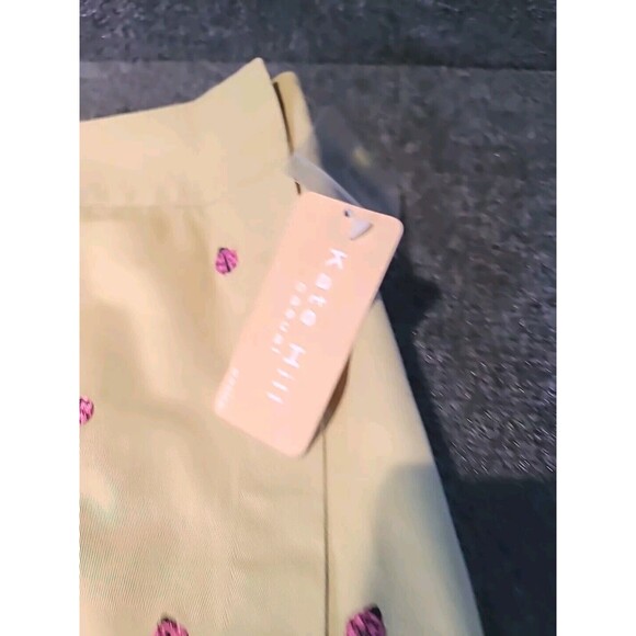 New NWT Kate Hill Casual Apple Green Embroidered Ladybug Skort Size 10 - Picture 4 of 12